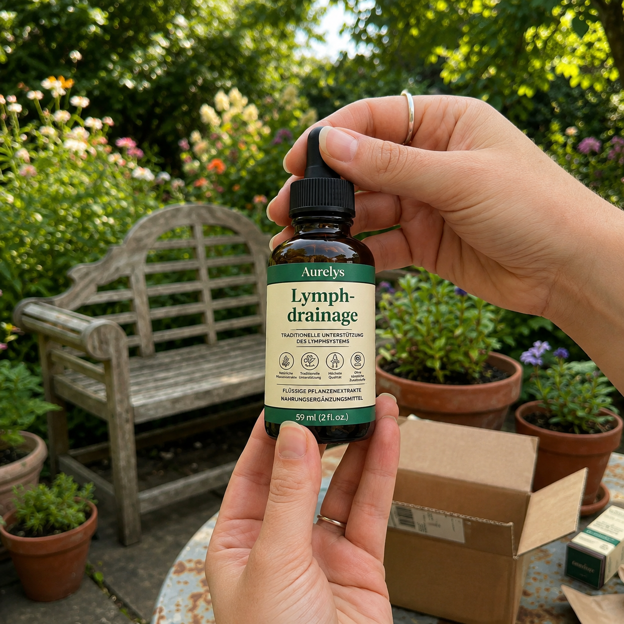 Wohlfühltropfen für die Lymphdrainage