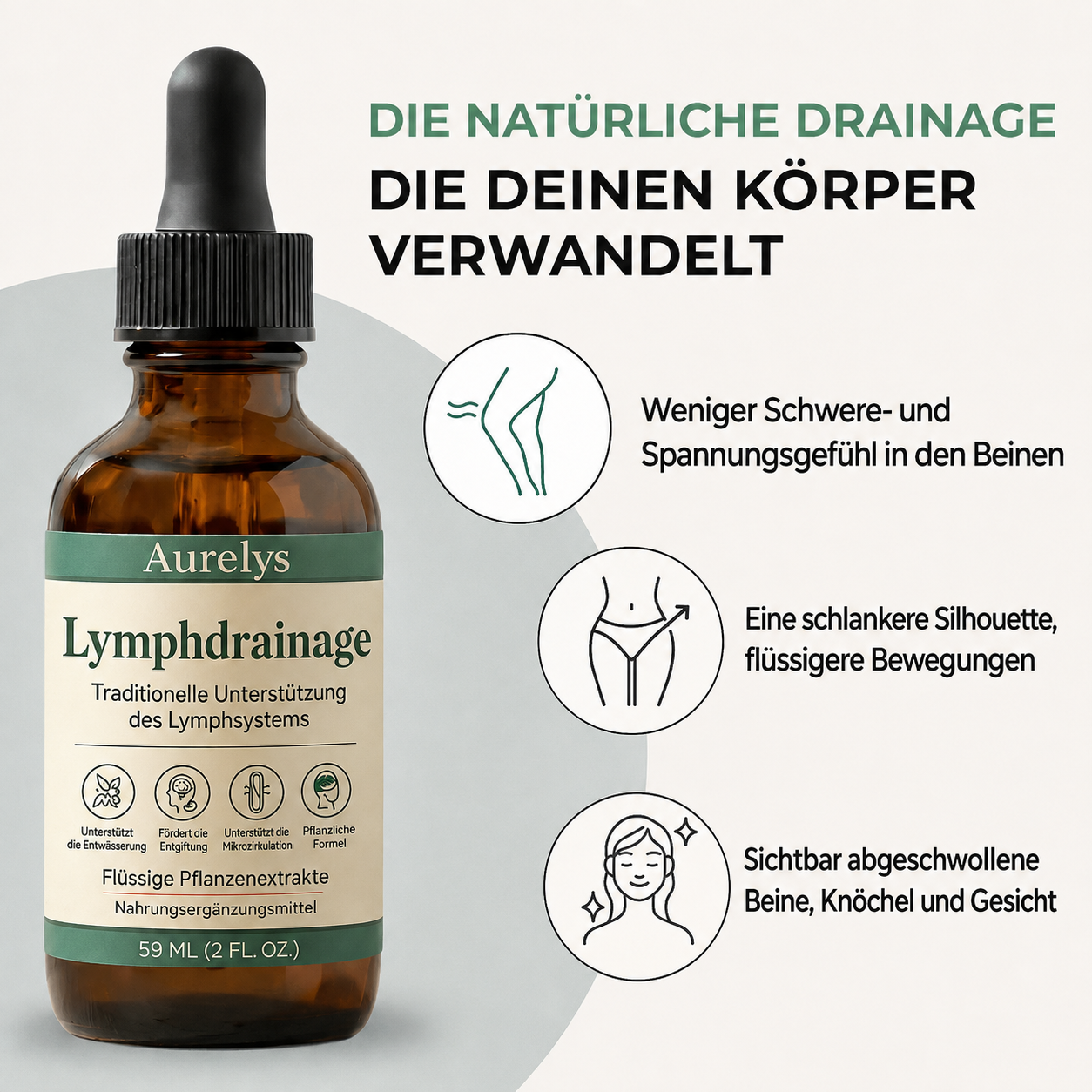 Wohlfühltropfen für die Lymphdrainage