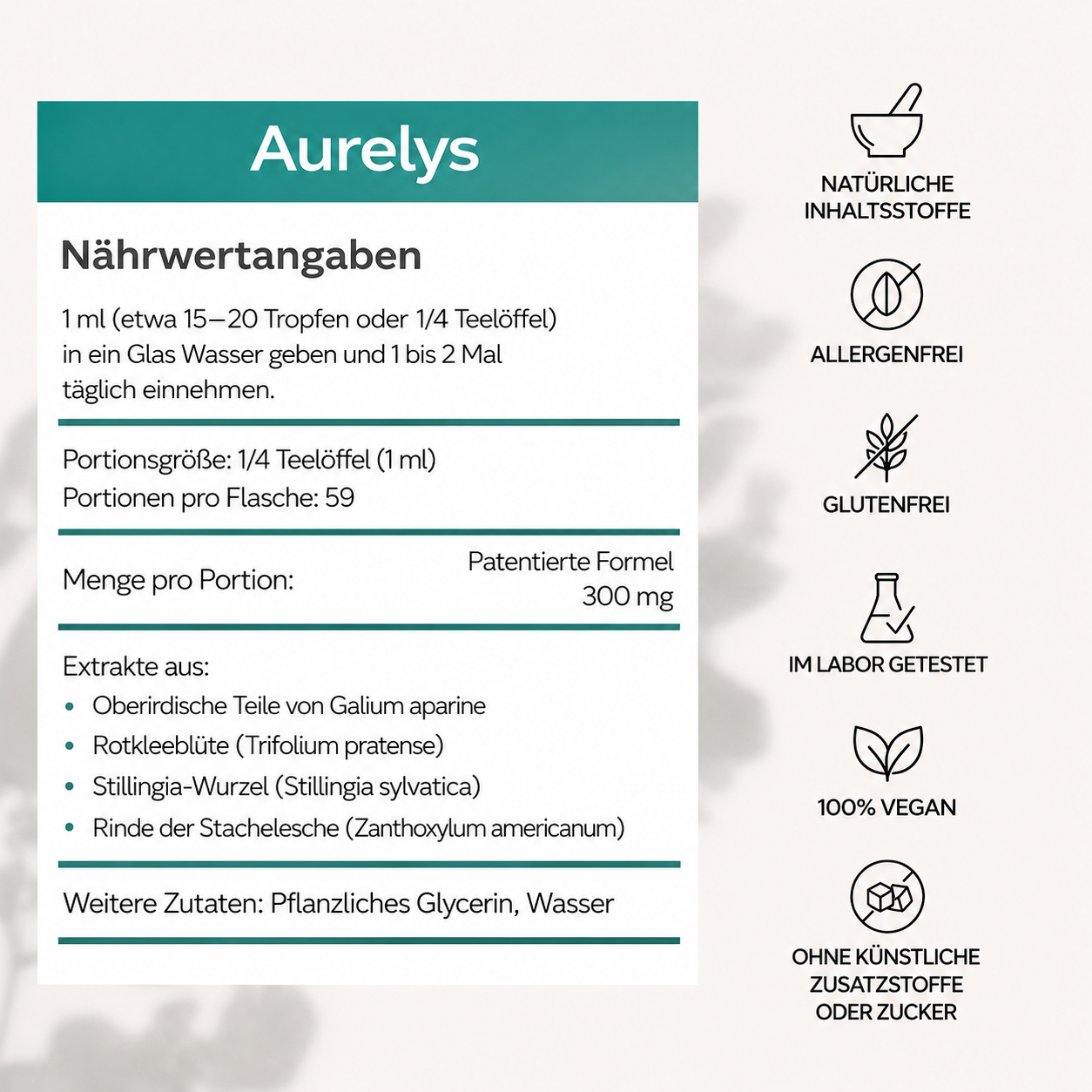 Wohlfühltropfen für die Lymphdrainage