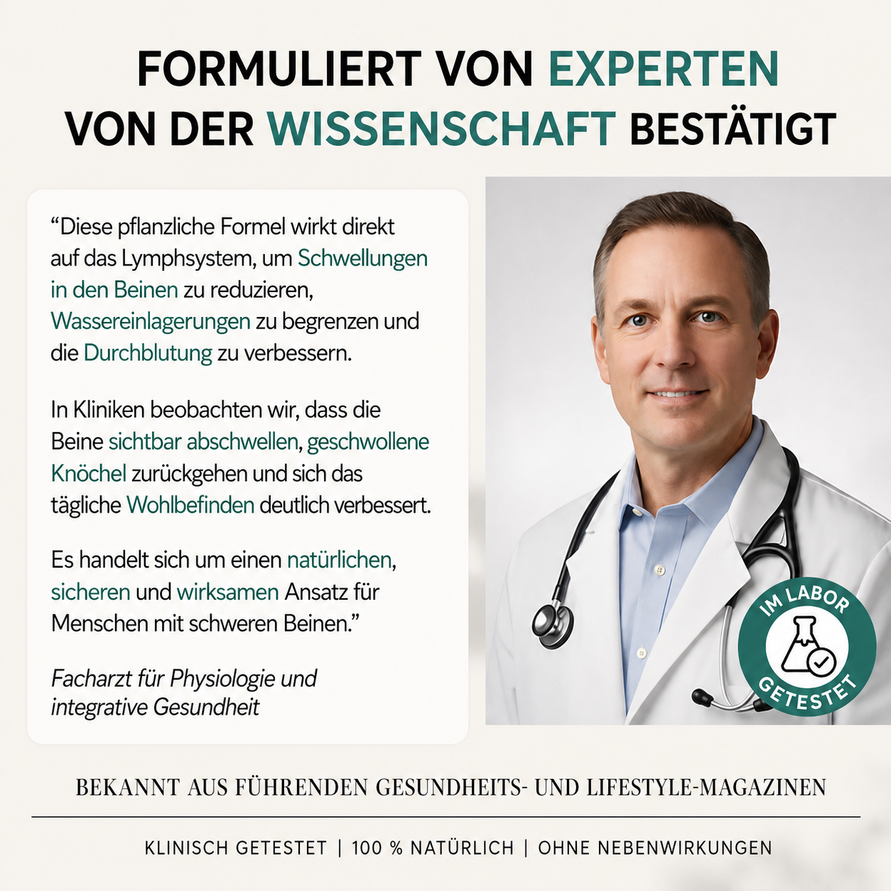 Wohlfühltropfen für die Lymphdrainage