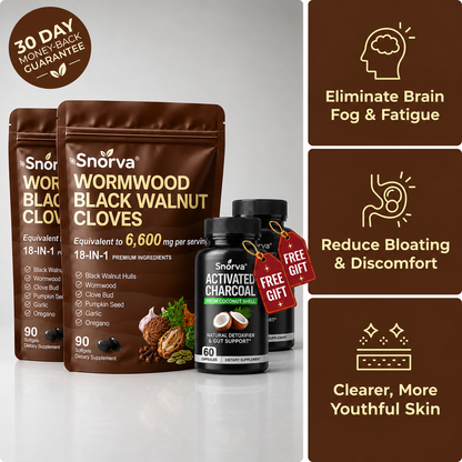 Flush Out Hidden Parasites & Larva in Just 14 Days with Wormwood Black Walnut Cloves